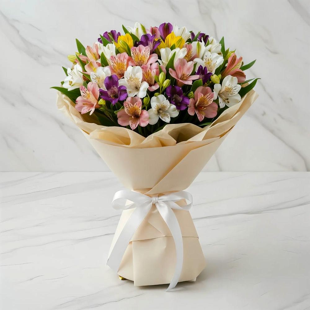 Букет цветов из: Альстромерии в Кулой