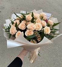 Букет Кремовые розы Латте в Кулой