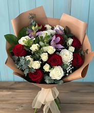 Букет цветов из:  Розы и Альстромерии в Кулой