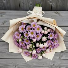 Букет цветов из:  Розы и Хризантемы в Кулой