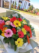Букет цветов из:  Герберы #REPLACE_PRED# Кулой