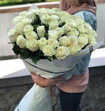 Букет 35 Белых роз #REPLACE_PRED# Кулой