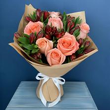 Букет цветов из:  Розы и Альстромерии в Кулой