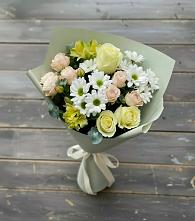 Букет цветов из:  Альстромерии, Розы и Хризантемы #REPLACE_PRED# Кулой
