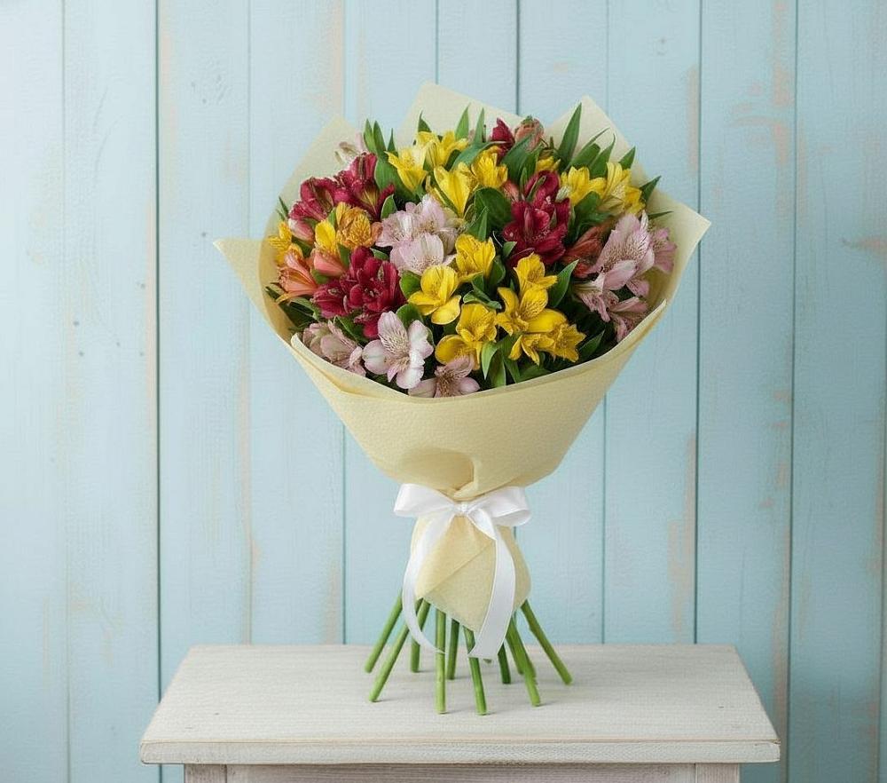 Букет цветов из: Альстромерии в Кулой