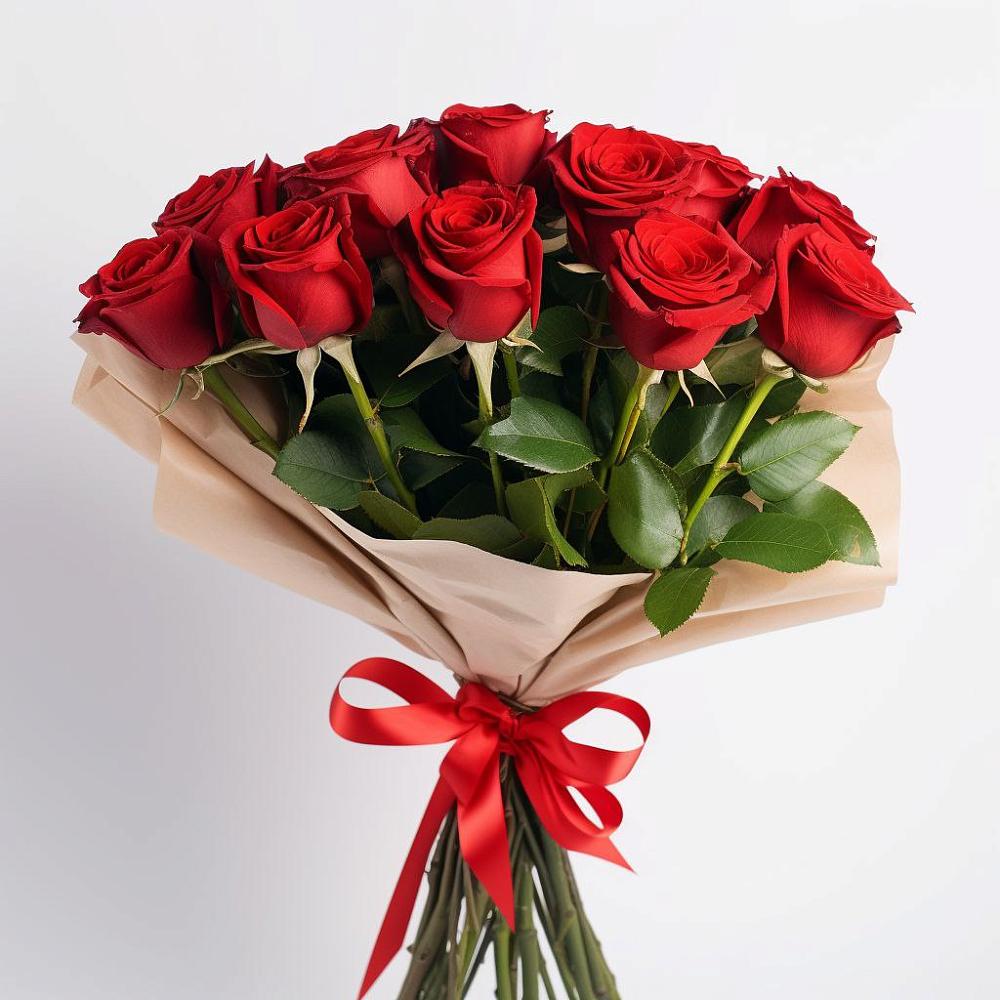 Букет 11 Красных роз Эдлесс Лав в Кулой